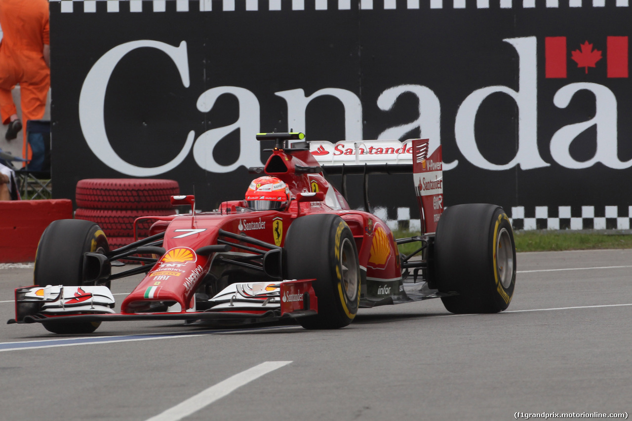 GP CANADA, 06.06.2014- Prove Libere 2,Kimi Raikkonen (FIN) Ferrari F14-T