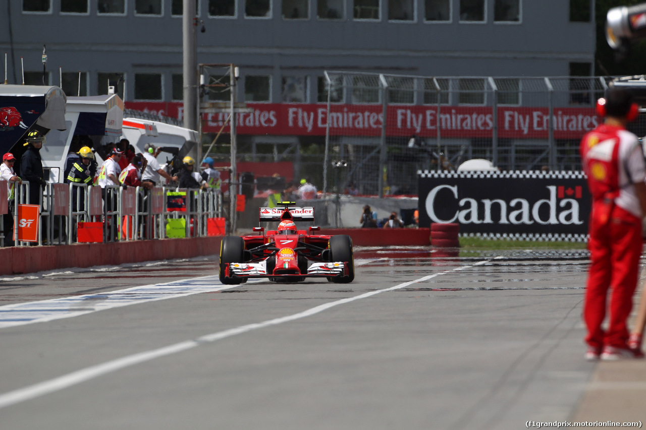 GP CANADA, 06.06.2014- Prove Libere 2,Kimi Raikkonen (FIN) Ferrari F14-T