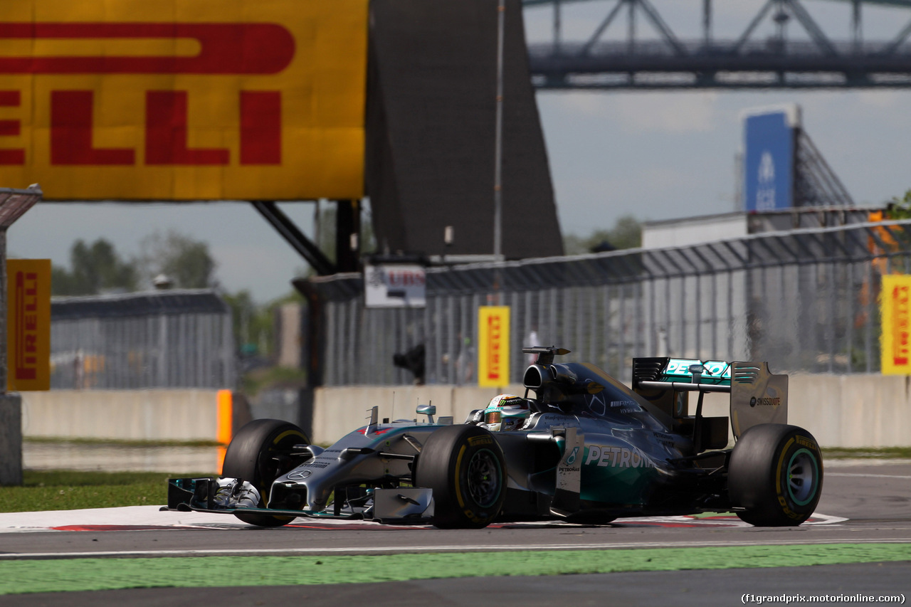 GP CANADA, 06.06.2014- Prove Libere 2, Lewis Hamilton (GBR) Mercedes AMG F1 W05
