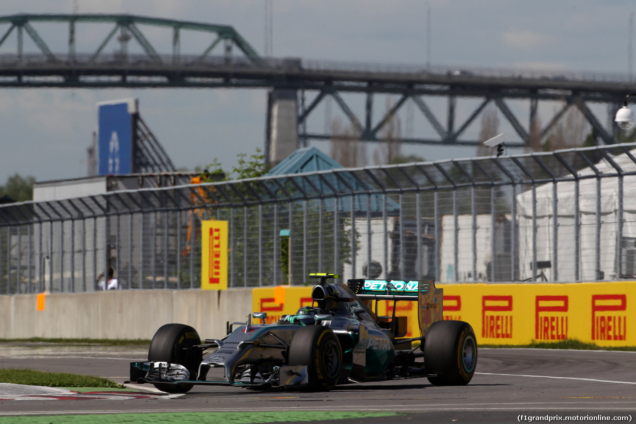 GP CANADA, 06.06.2014- Prove Libere 2, Nico Rosberg (GER) Mercedes AMG F1 W05