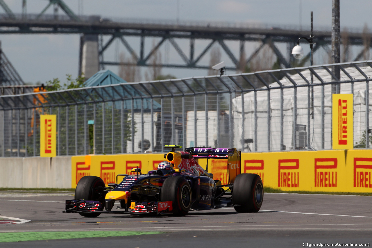 GP CANADA, 06.06.2014- Prove Libere 2, Daniel Ricciardo (AUS) Red Bull Racing RB10