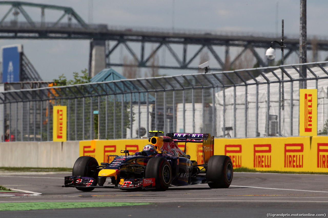 GP CANADA, 06.06.2014- Prove Libere 2, Daniel Ricciardo (AUS) Red Bull Racing RB10