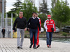 GP CANADA, 06.06.2014- (L-R) Carlos Sainz (ESP) Ex WRC Champion, Luis Garcia Abad (ESP), manager of Fernando Alonso (ESP) e Fernando Alonso (ESP) Ferrari F14-T
