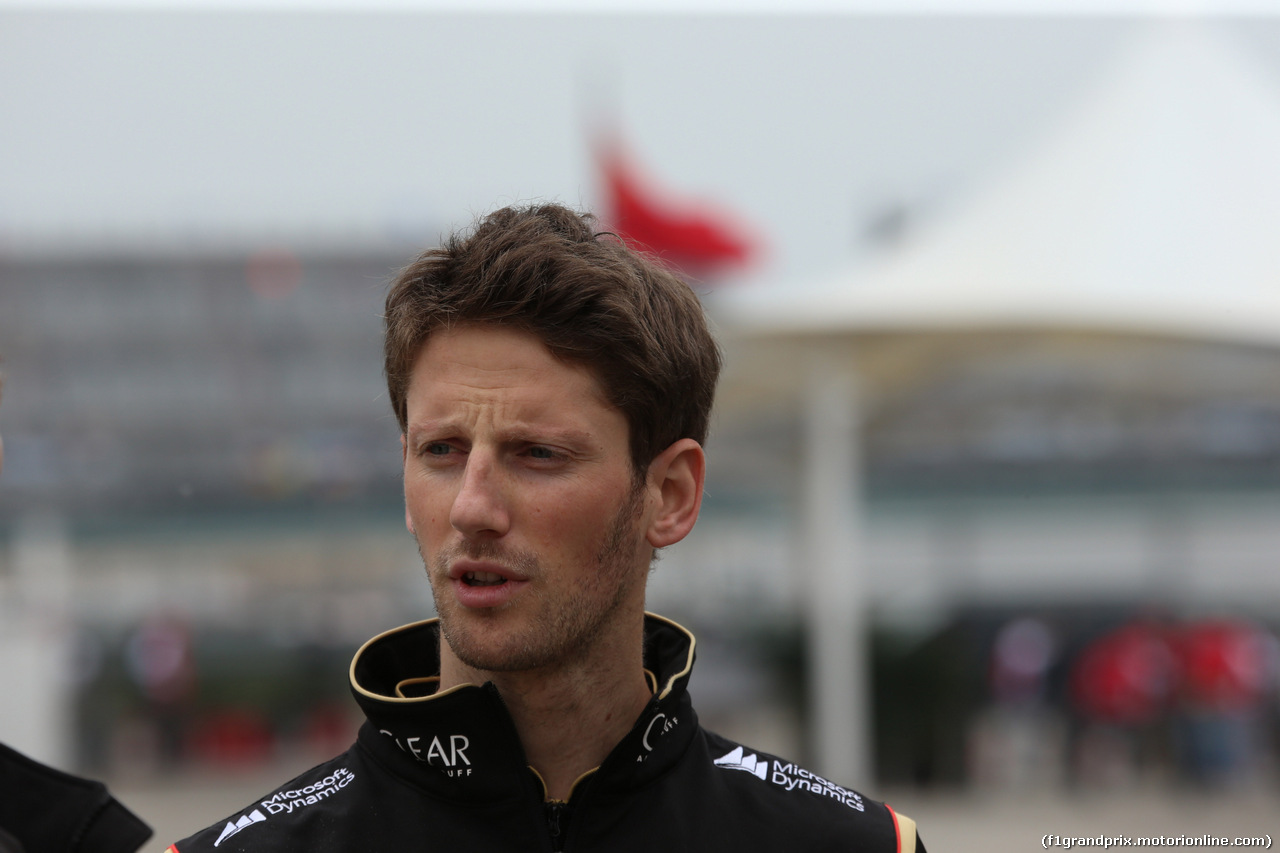 GP CINA, 20.04.2014- Romain Grosjean (FRA) Lotus F1 Team E22