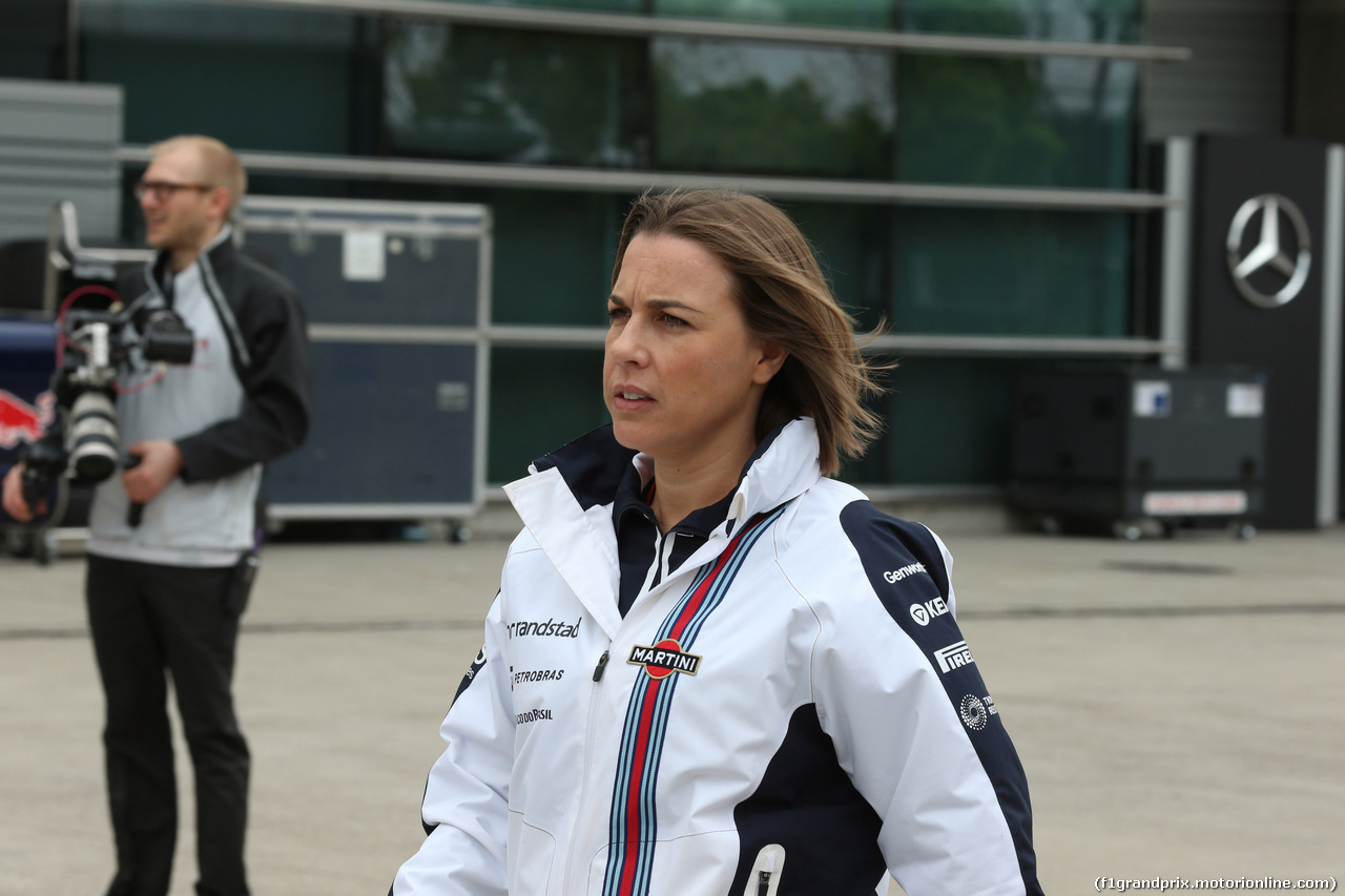 GP CINA, 20.04.2014-  Claire Williams (GBR) Williams Deputy Team Principal