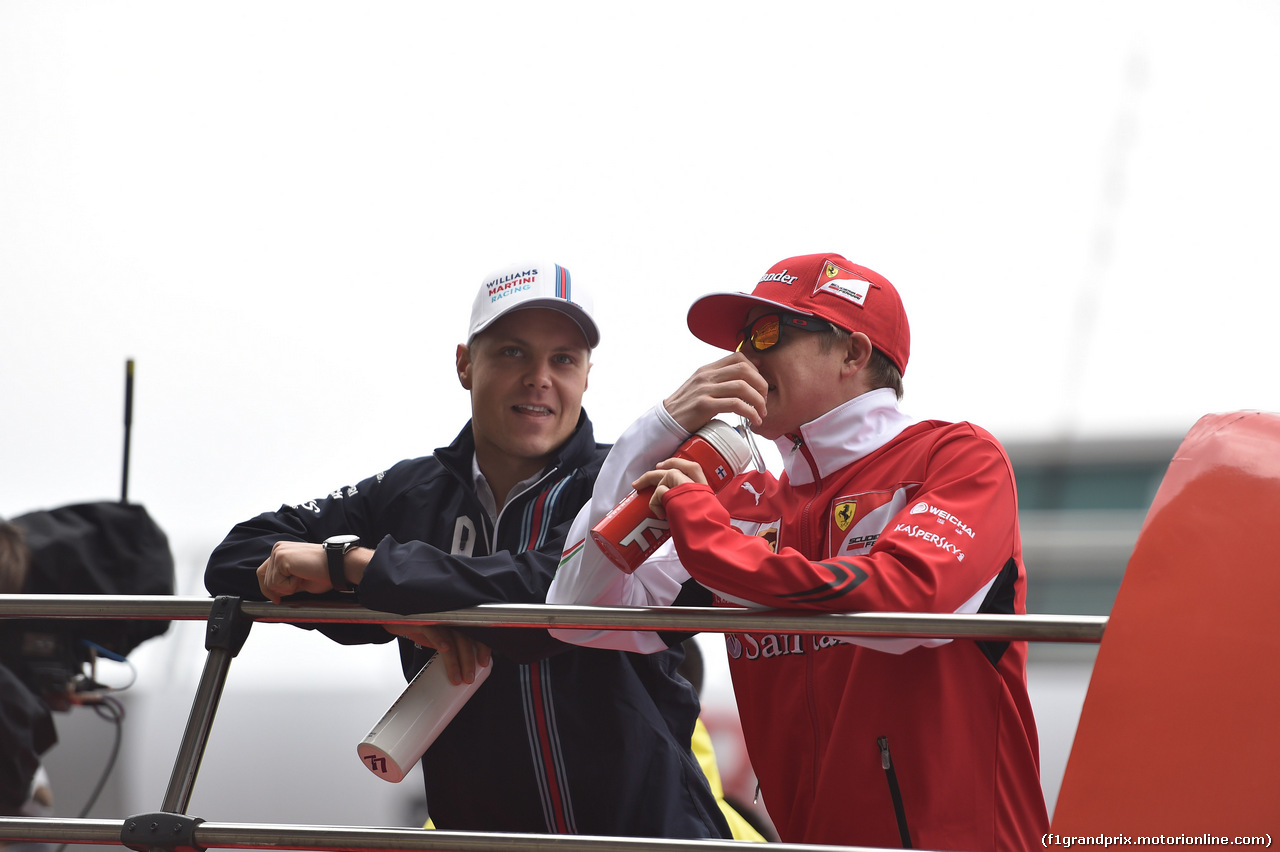 GP CINA, 20.04.2014- Drivers parade, Kimi Raikkonen (FIN) Ferrari F14T