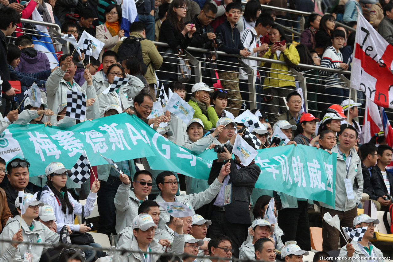 GP CINA, 20.04.2014- Drivers parade, Atmosphere