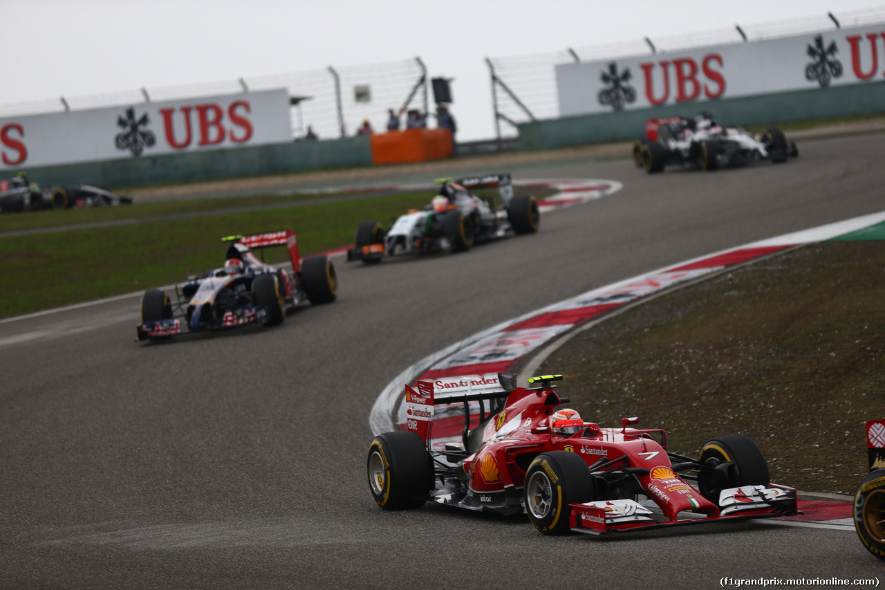 GP CINA, 20.04.2014- Gara, Kimi Raikkonen (FIN) Ferrari F14T