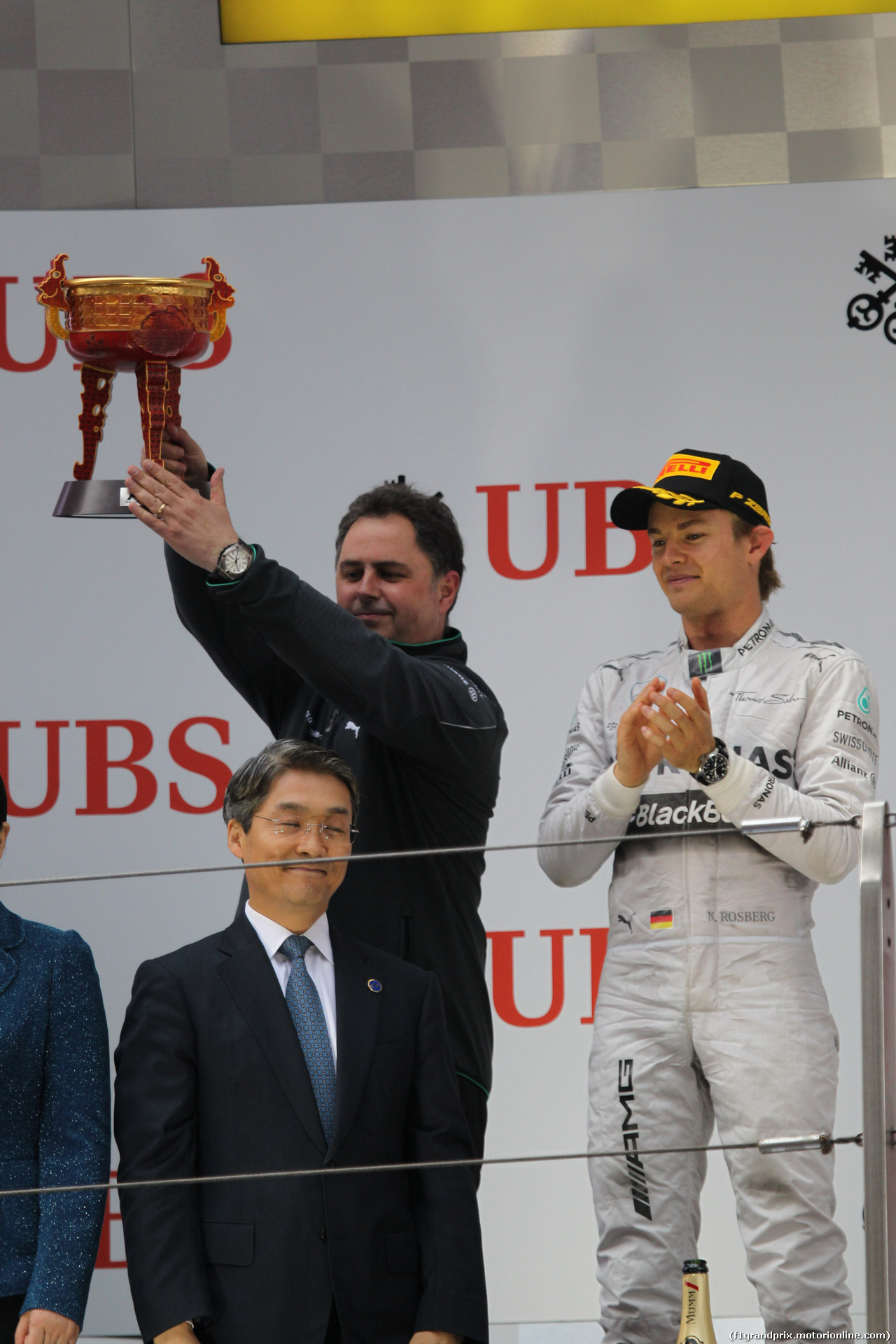 GP CINA, 20.04.2014- Podium, 2nd Nico Rosberg (GER) Mercedes AMG F1 W05