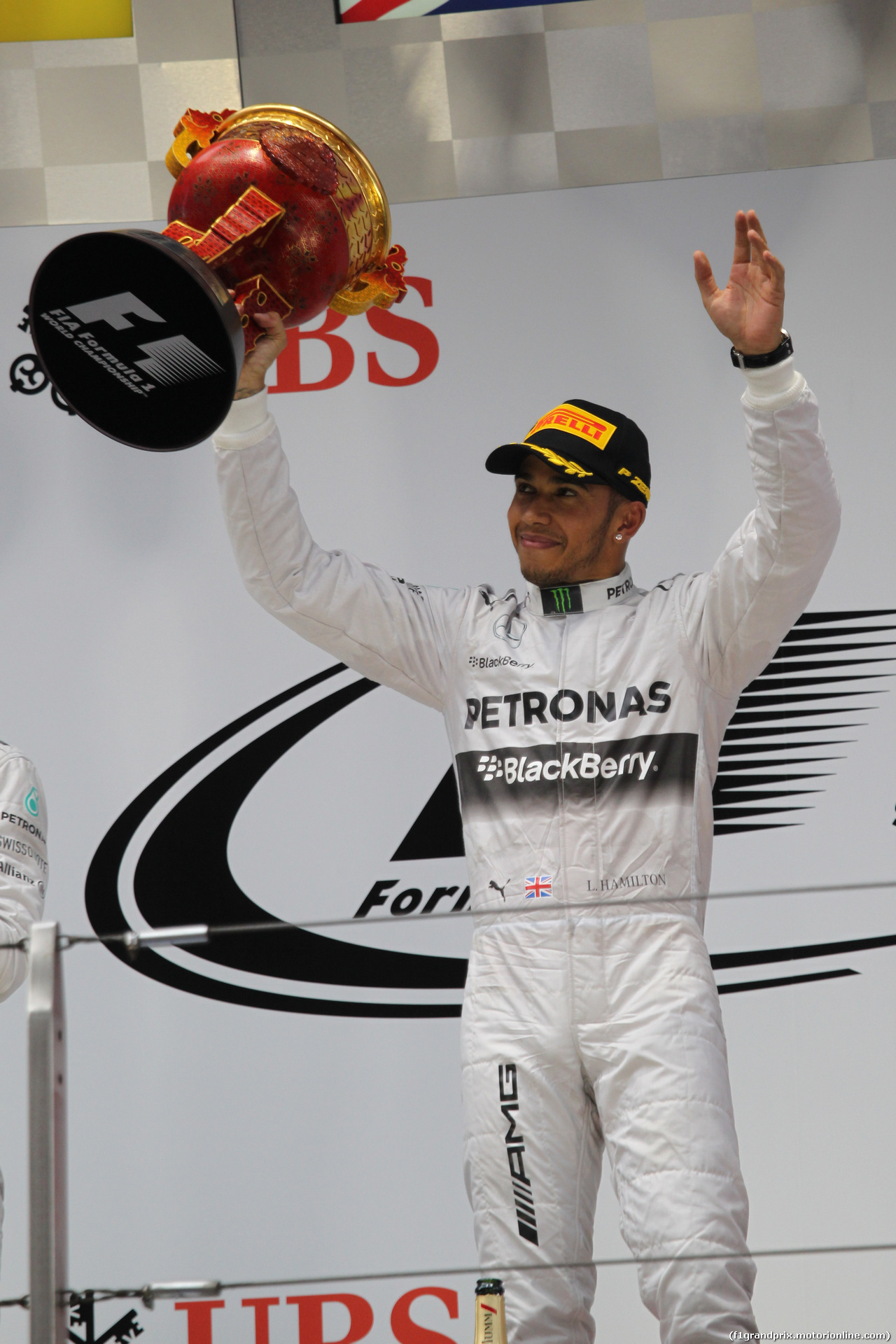 GP CINA, 20.04.2014- Podium, winner Lewis Hamilton (GBR) Mercedes AMG F1 W05, 2nd Nico Rosberg (GER) Mercedes AMG F1 W05, 3rd Fernando Alonso (ESP) Ferrari F14T