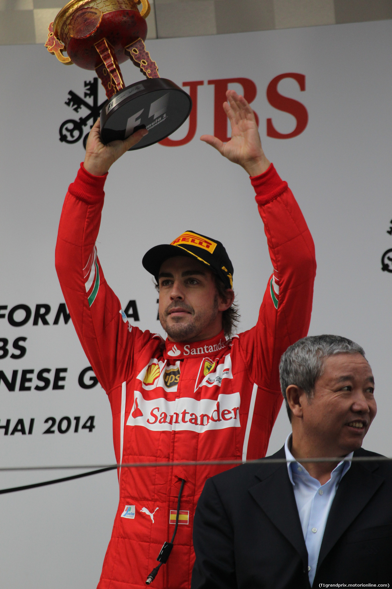 GP CINA, 20.04.2014- Podium, winner Lewis Hamilton (GBR) Mercedes AMG F1 W05, 2nd Nico Rosberg (GER) Mercedes AMG F1 W05, 3rd Fernando Alonso (ESP) Ferrari F14T