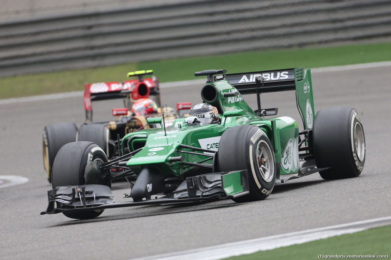 GP CINA, 20.04.2014- Gara, Kamui Kobayashi (JPN) Caterham F1 Team CT05