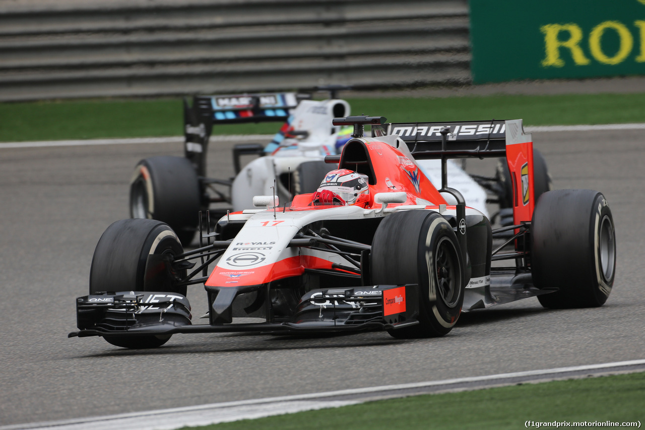 GP CINA, 20.04.2014- Gara, Jules Bianchi (FRA) Marussia F1 Team MR03