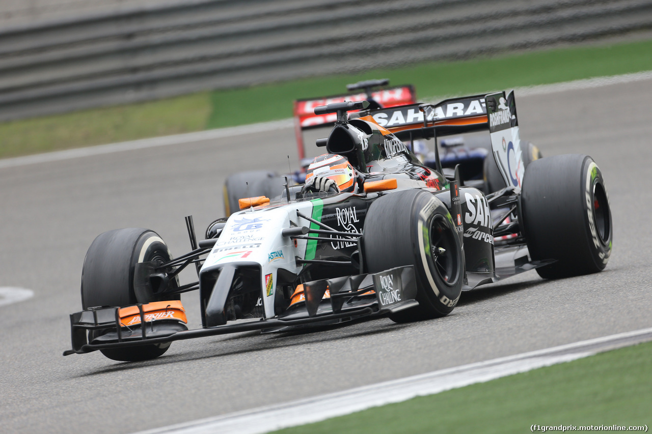 GP CINA, 20.04.2014- Gara, Nico Hulkenberg (GER) Sahara Force India VJM07