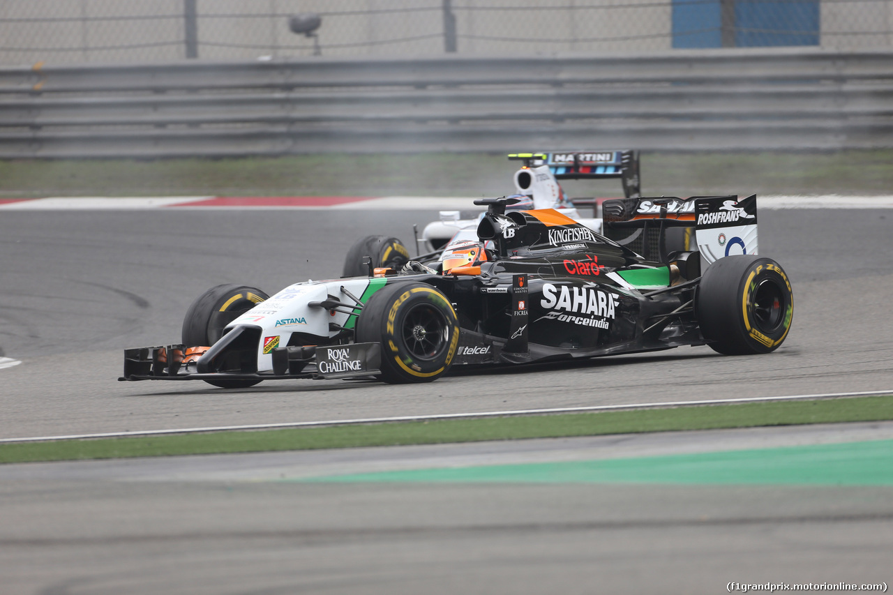 GP CINA, 20.04.2014- Gara, Nico Hulkenberg (GER) Sahara Force India VJM07