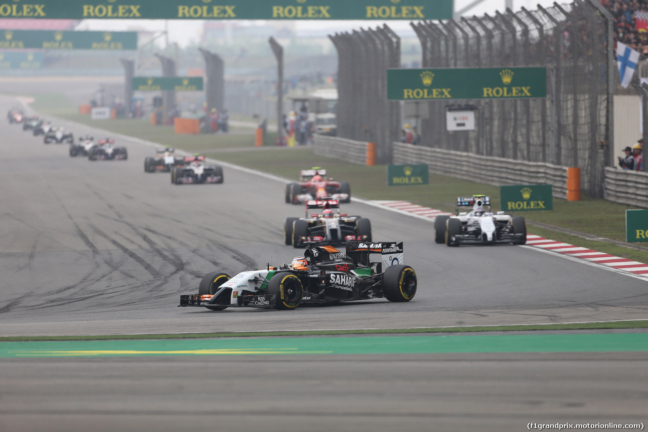 GP CINA, 20.04.2014- Gara, Nico Hulkenberg (GER) Sahara Force India VJM07