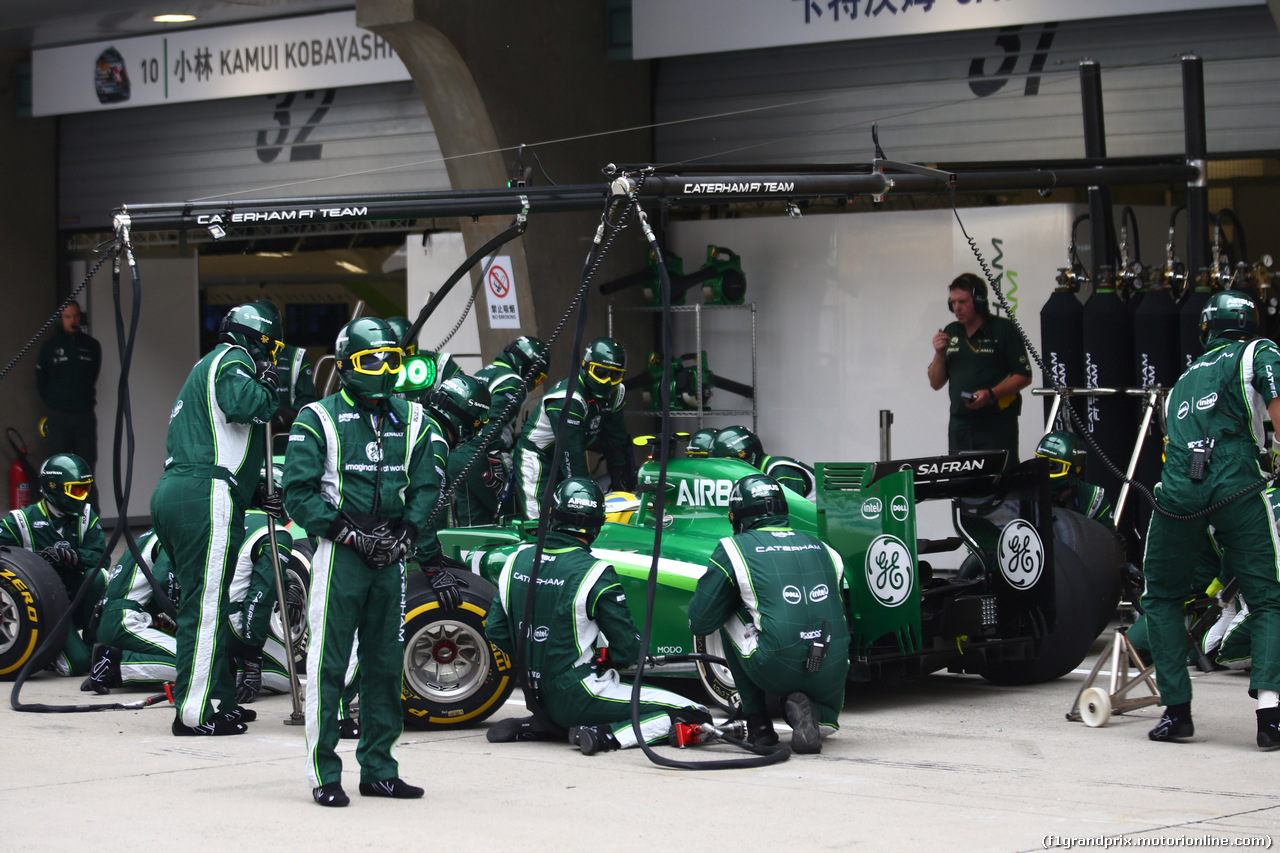 GP CINA, 20.04.2014- Gara, Marcus Ericsson (SWE) Caterham F1 Team CT-04