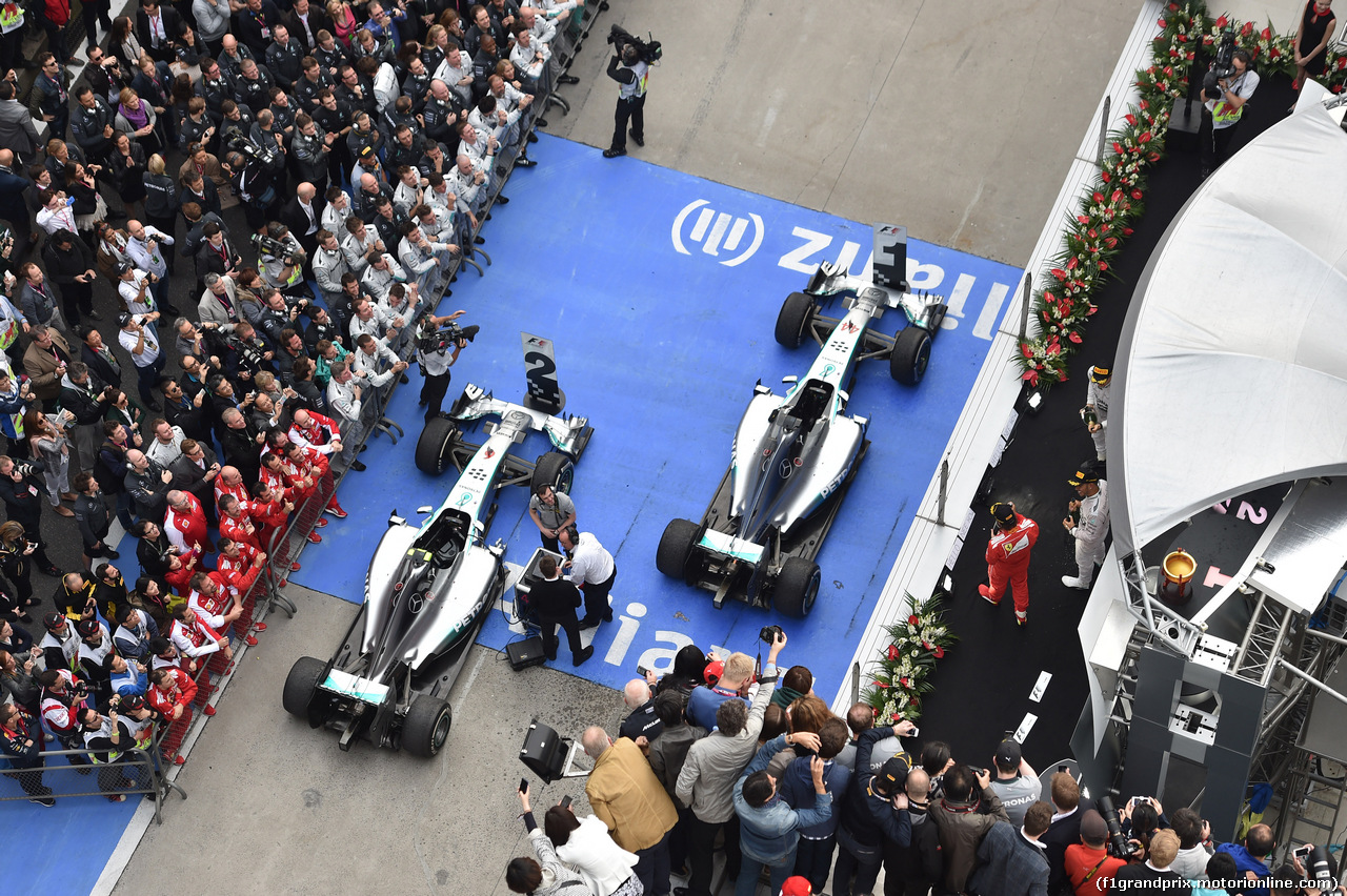 GP CINA, 20.04.2014- Podium, winner Lewis Hamilton (GBR) Mercedes AMG F1 W05, 2nd Nico Rosberg (GER) Mercedes AMG F1 W05, 3rd Fernando Alonso (ESP) Ferrari F14T