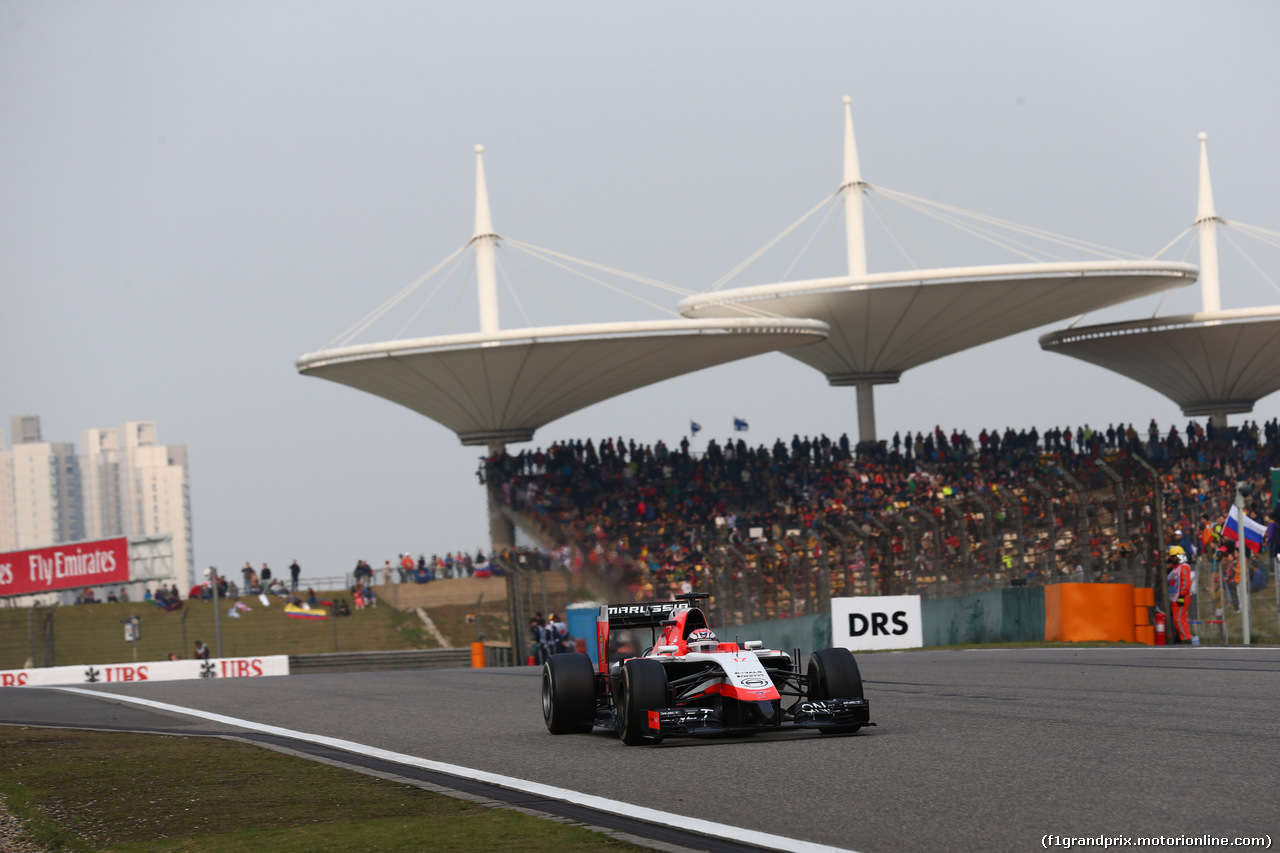 GP CINA, 20.04.2014- Gara, Jules Bianchi (FRA) Marussia F1 Team MR03