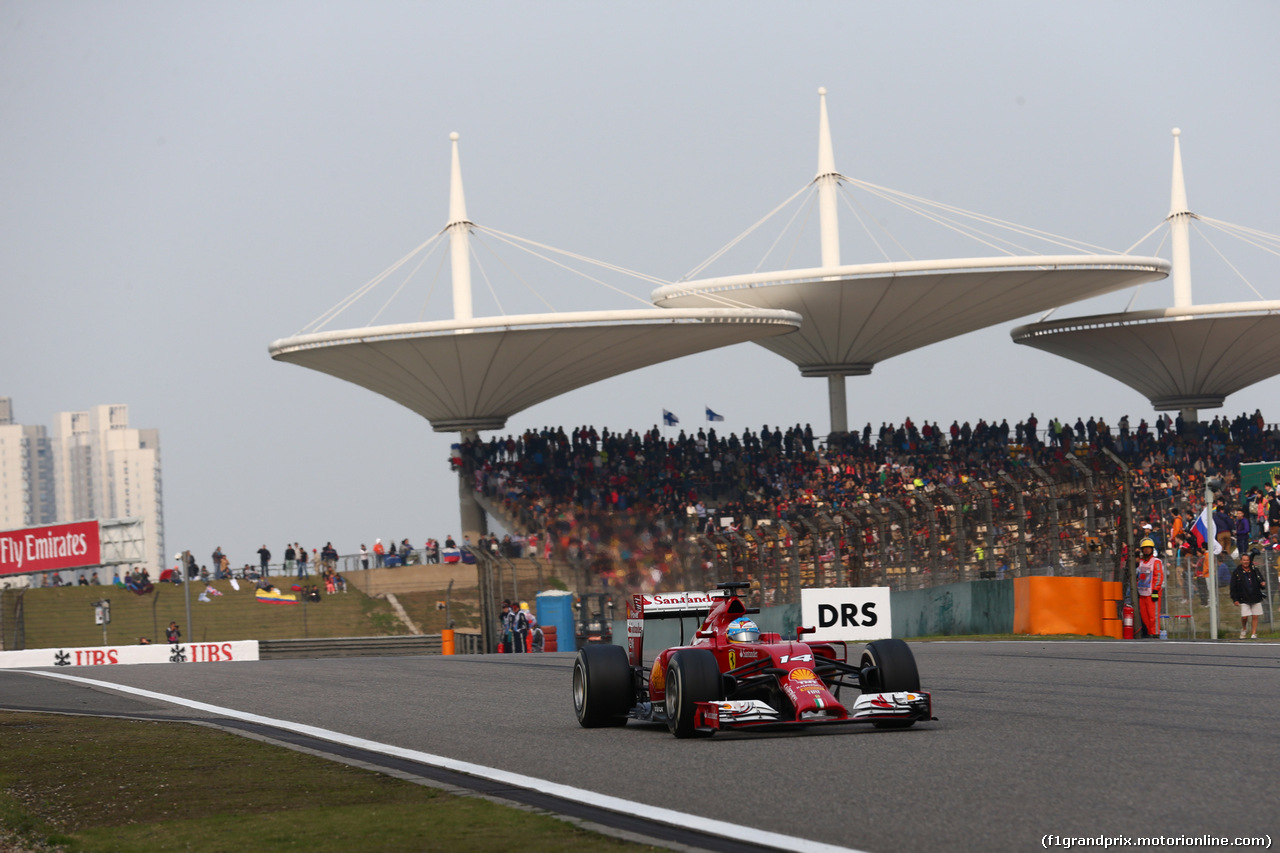 GP CINA, 20.04.2014- Gara, Fernando Alonso (ESP) Ferrari F14T