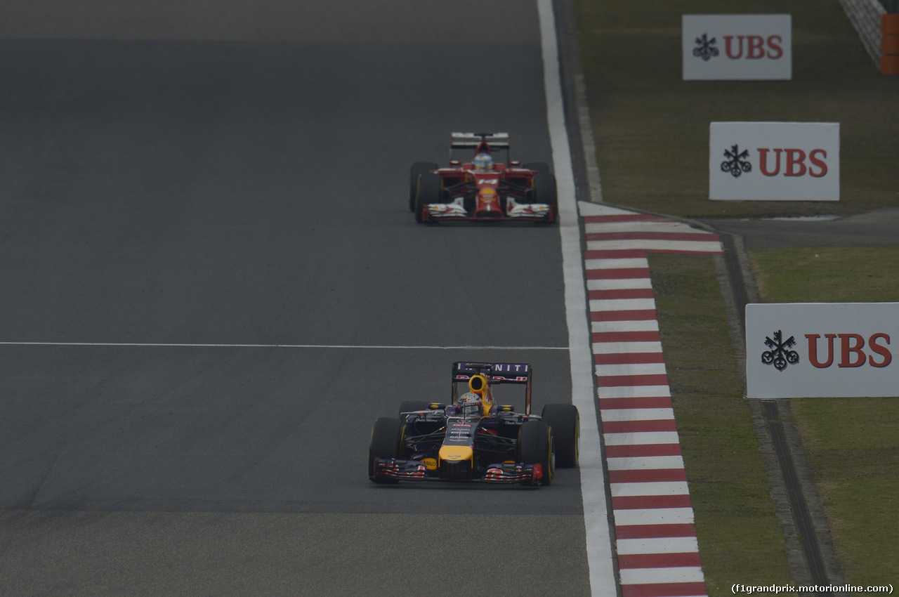 GP CINA, 20.04.2014- Gara, Sebastian Vettel (GER) Infiniti Red Bull Racing RB10