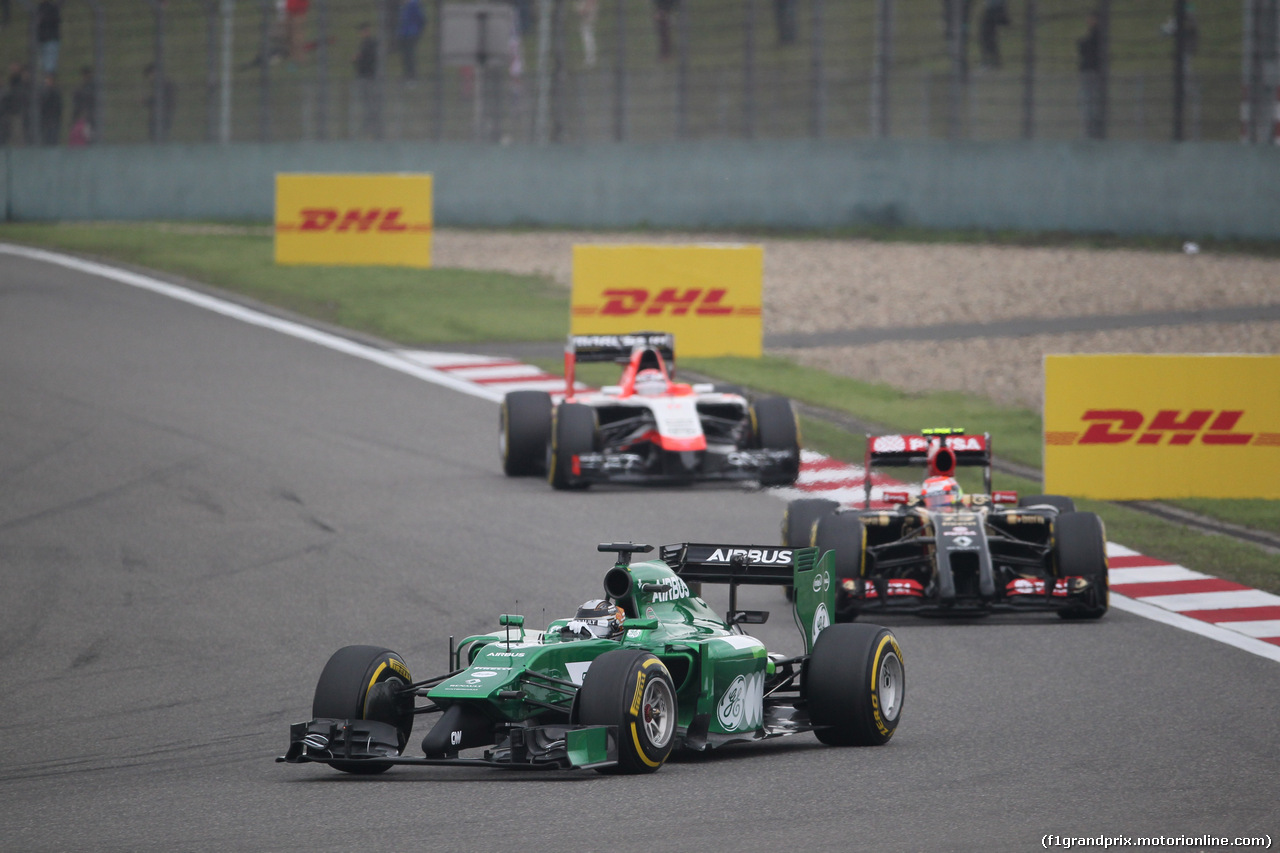 GP CINA, 20.04.2014- Gara, Kamui Kobayashi (JPN) Caterham F1 Team CT05