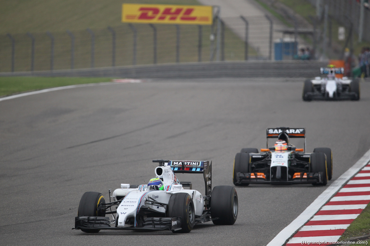 GP CINA, 20.04.2014- Gara, Felipe Massa (BRA) Williams F1 Team FW36