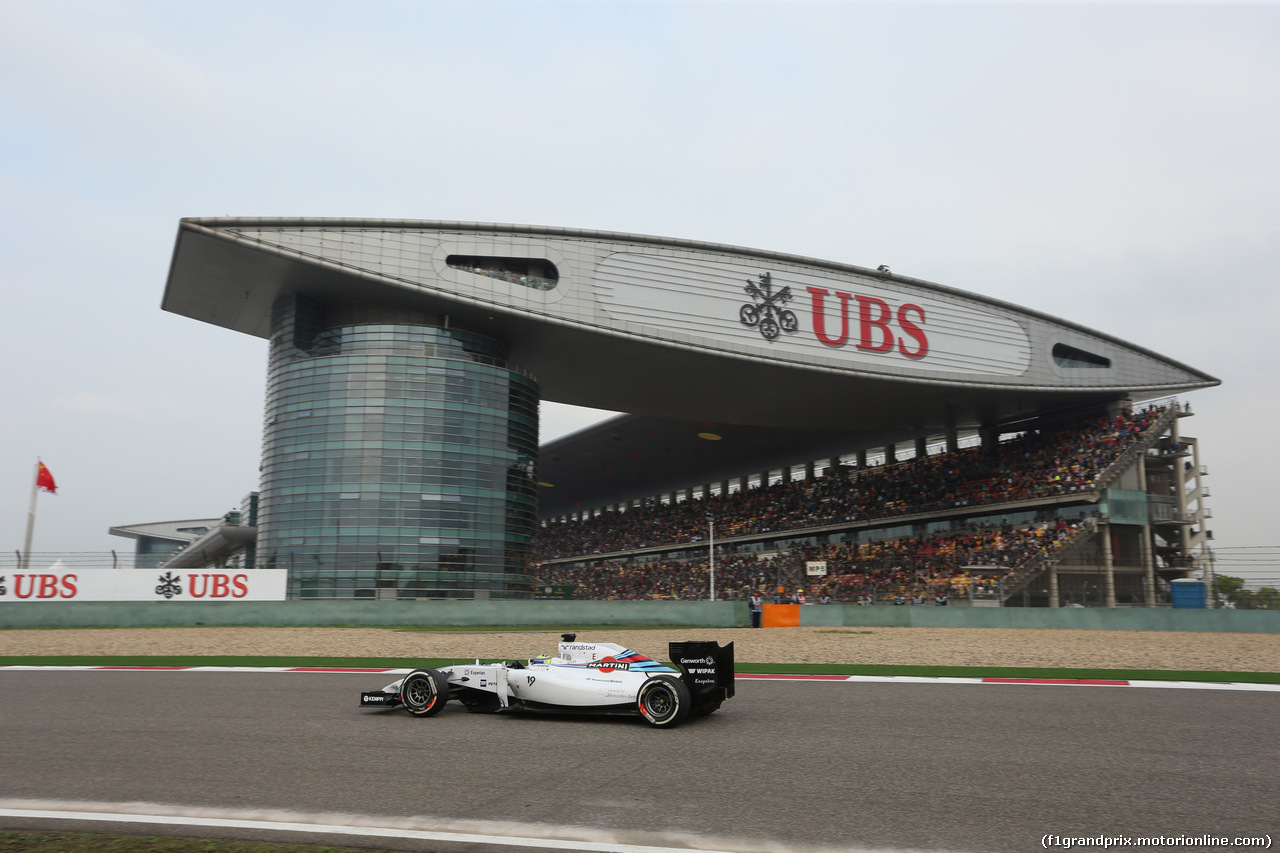 GP CINA, 20.04.2014- Gara, Felipe Massa (BRA) Williams F1 Team FW36