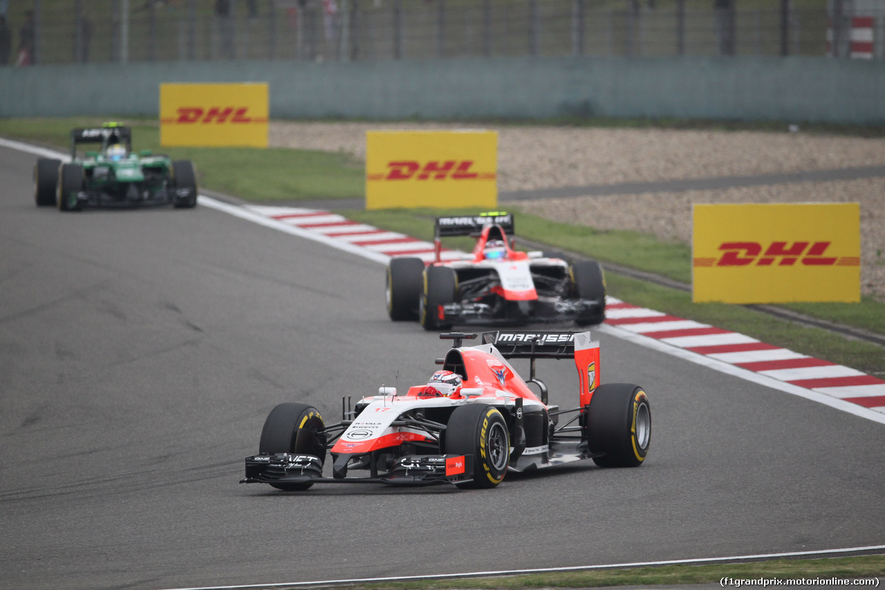 GP CINA, 20.04.2014- Gara, Jules Bianchi (FRA) Marussia F1 Team MR03