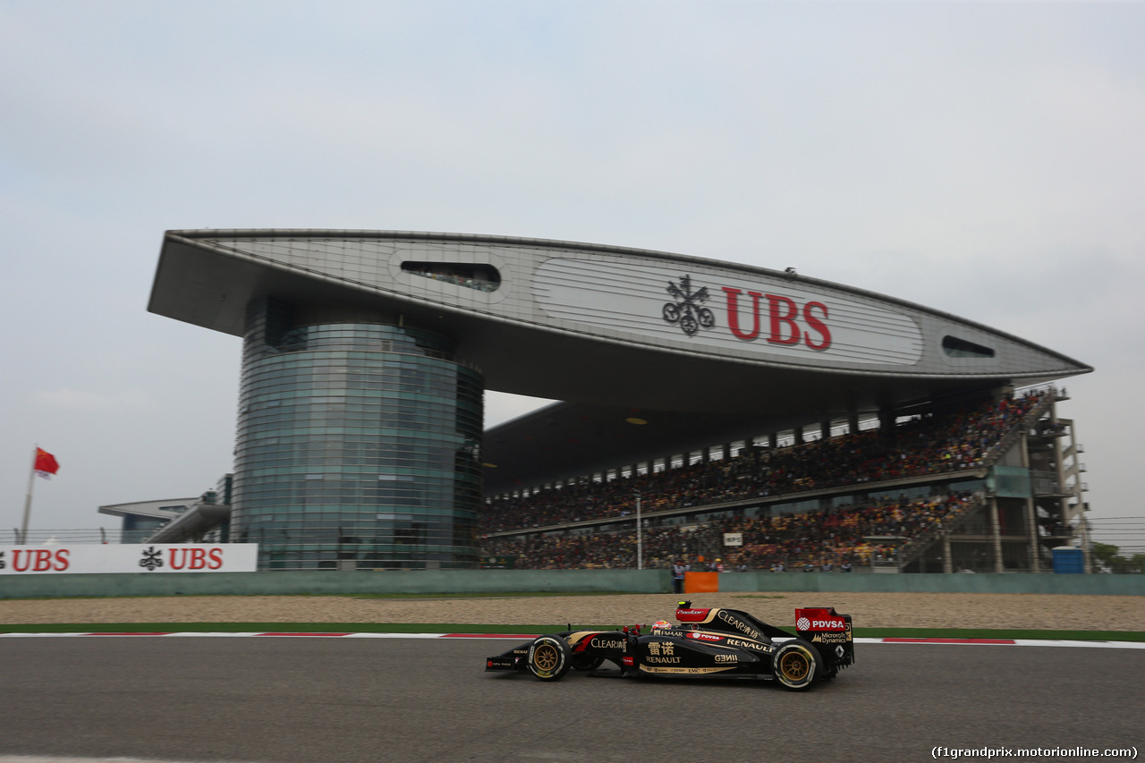 GP CINA, 20.04.2014- Gara, Pastor Maldonado (VEN) Lotus F1 Team, E22