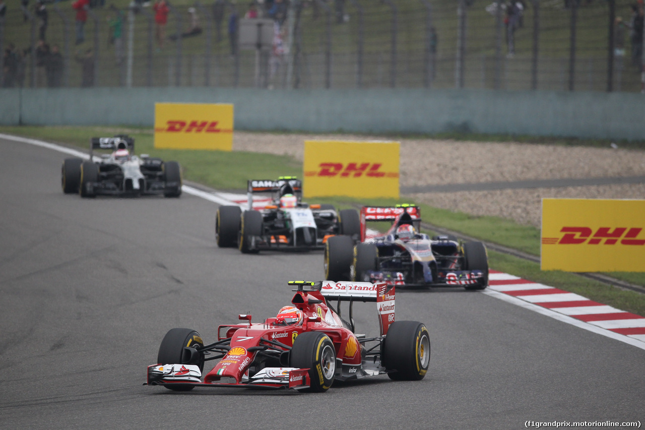 GP CINA, 20.04.2014- Gara, Kimi Raikkonen (FIN) Ferrari F14T