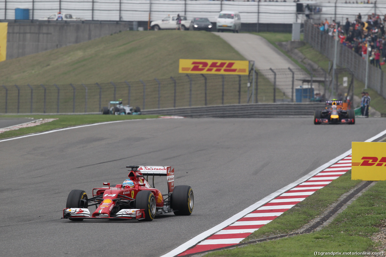 GP CINA, 20.04.2014- Gara, Fernando Alonso (ESP) Ferrari F14T