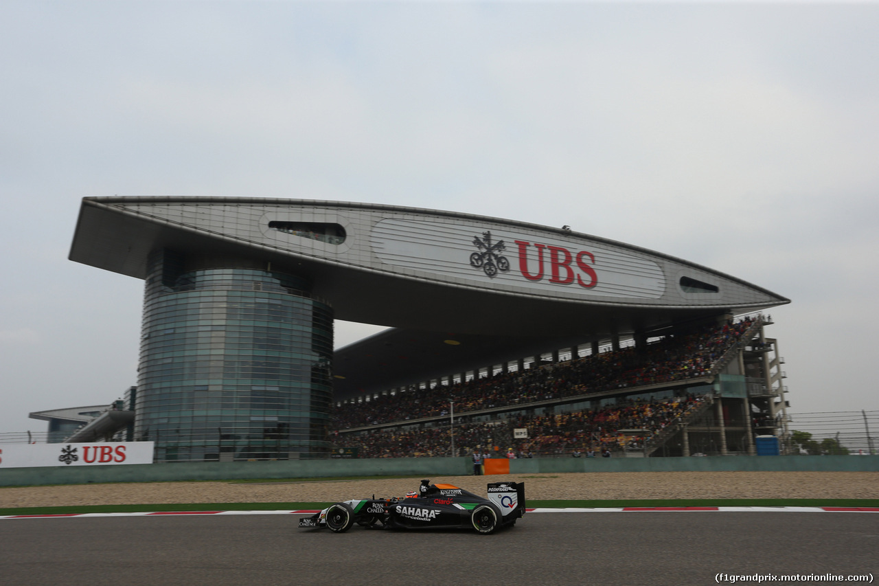 GP CINA, 20.04.2014- Gara, Nico Hulkenberg (GER) Sahara Force India VJM07