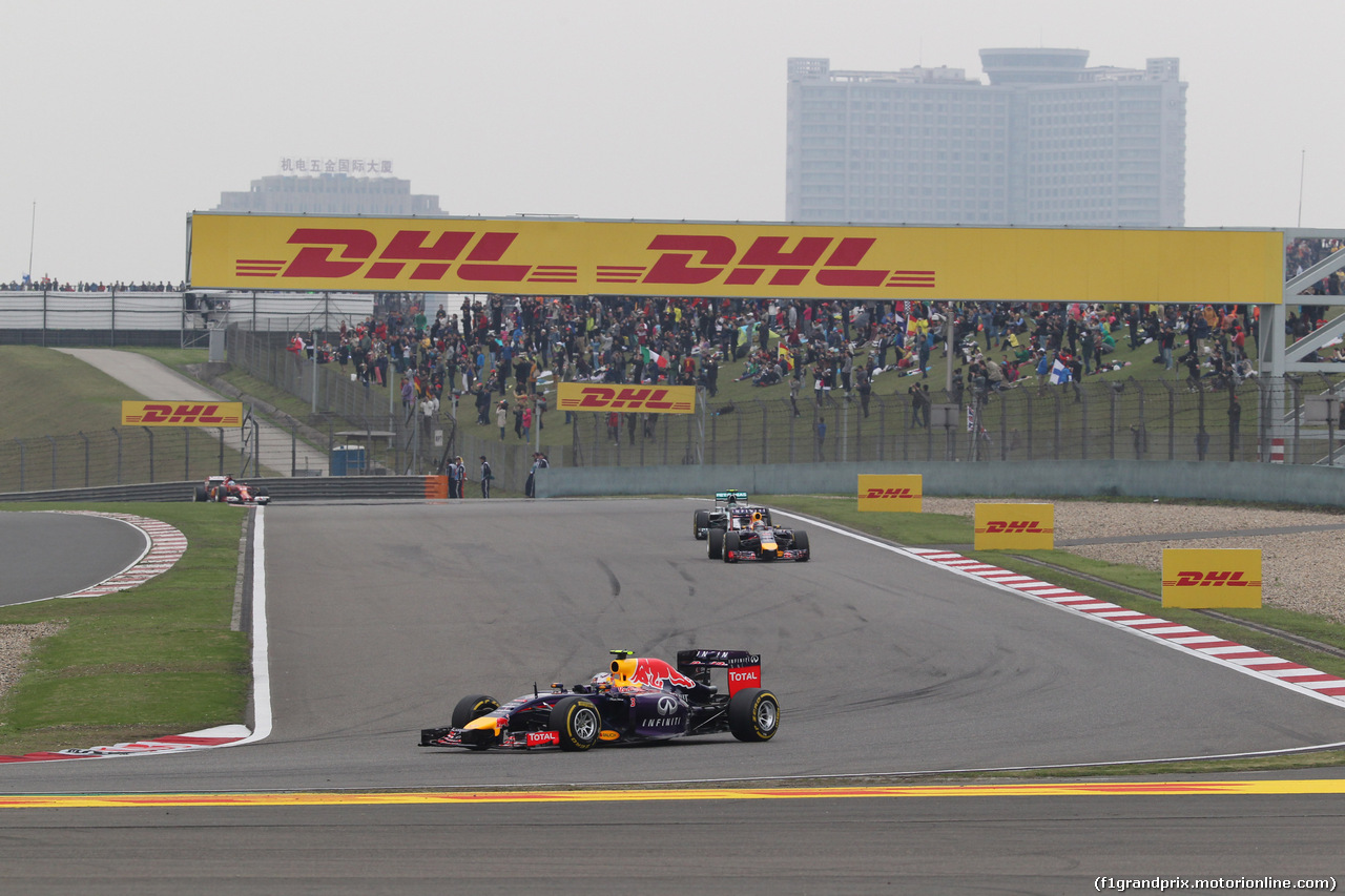 GP CINA, 20.04.2014- Gara, Daniel Ricciardo (AUS) Infiniti Red Bull Racing RB10