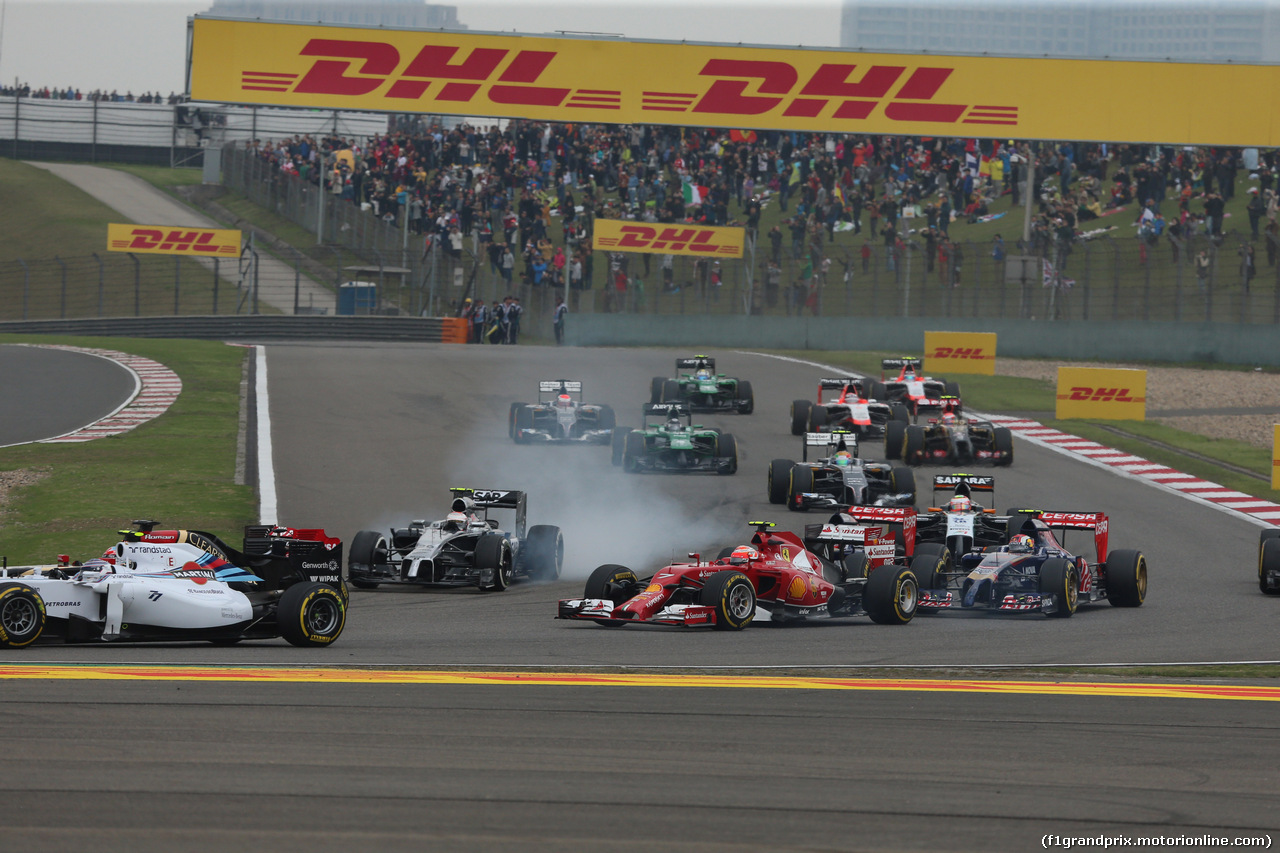 GP CINA, 20.04.2014- Gara, Kimi Raikkonen (FIN) Ferrari F14T