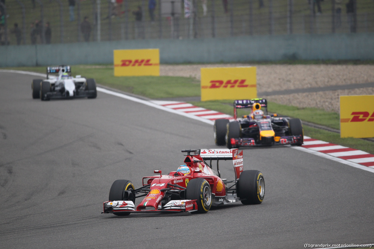 GP CINA, 20.04.2014- Gara, Fernando Alonso (ESP) Ferrari F14T