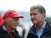 GP CINA, 20.04.2014-  Niki Lauda (AUT) Mercedes Non-Executive Chairman e David Coulthard (GBR)