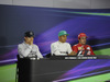 GP CINA, 20.04.2014- After Gara Press Conference, Lewis Hamilton (GBR) Mercedes AMG F1 W05, Nico Rosberg (GER) Mercedes AMG F1 W05 e Fernando Alonso (ESP) Ferrari F14T
