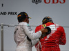 GP CINA, 20.04.2014- The Podium, 3rd Fernando Alonso (ESP) Ferrari F14T with Lewis Hamilton (GBR) Mercedes AMG F1 W05