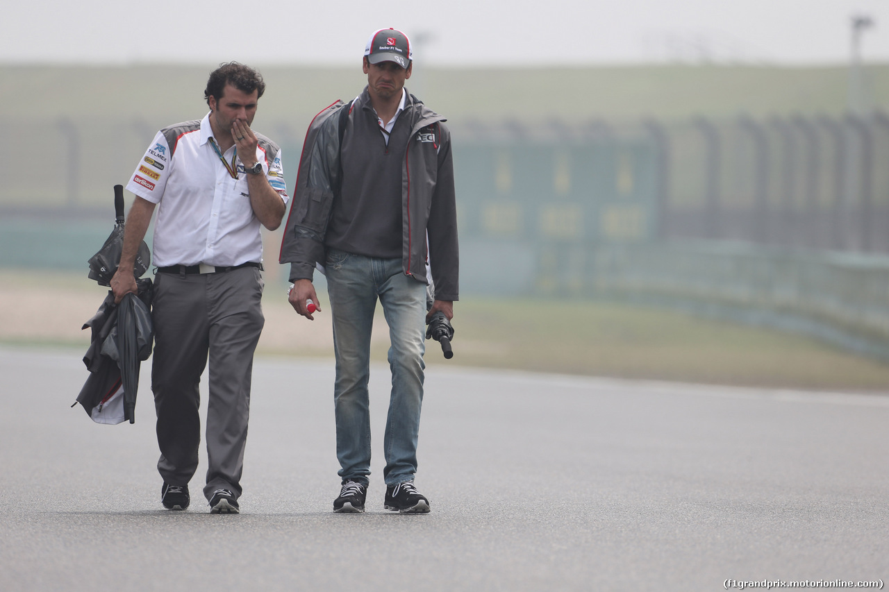 GP CINA, 17.04.2014- Adrian Sutil (GER) Sauber F1 Team C33
