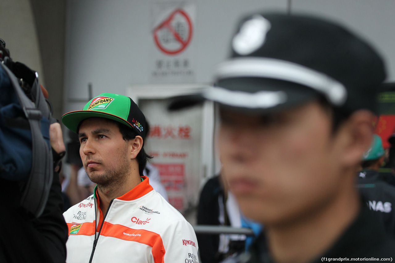 GP CINA, 17.04.2014- Sergio Perez (MEX) Sahara Force India F1 Team VJM07