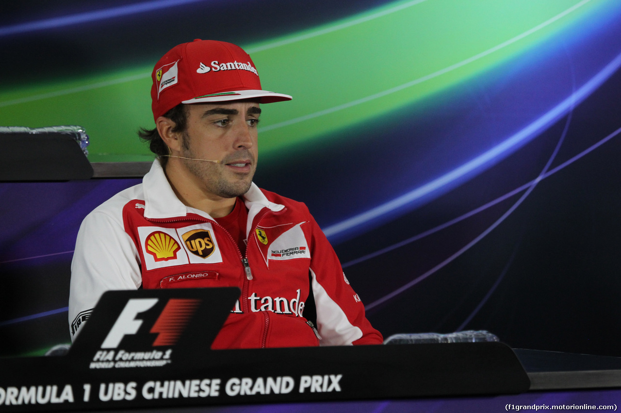 GP CINA, 17.04.2014- Press Conference, Fernando Alonso (ESP) Ferrari F14T