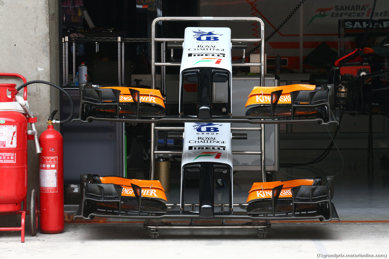 GP CINA, 17.04.2014- Force India Frontal Wing