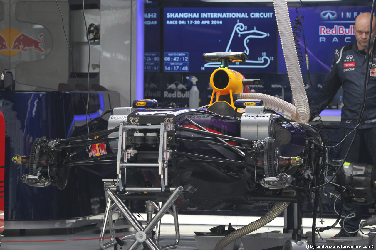 GP CINA, 17.04.2014- Redbull tech detail