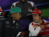 GP CINA, 17.04.2014- Press Conference, Lewis Hamilton (GBR) Mercedes AMG F1 W05  e Fernando Alonso (ESP) Ferrari F14T
