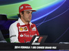 GP CINA, 17.04.2014- Press Conference, Fernando Alonso (ESP) Ferrari F14T