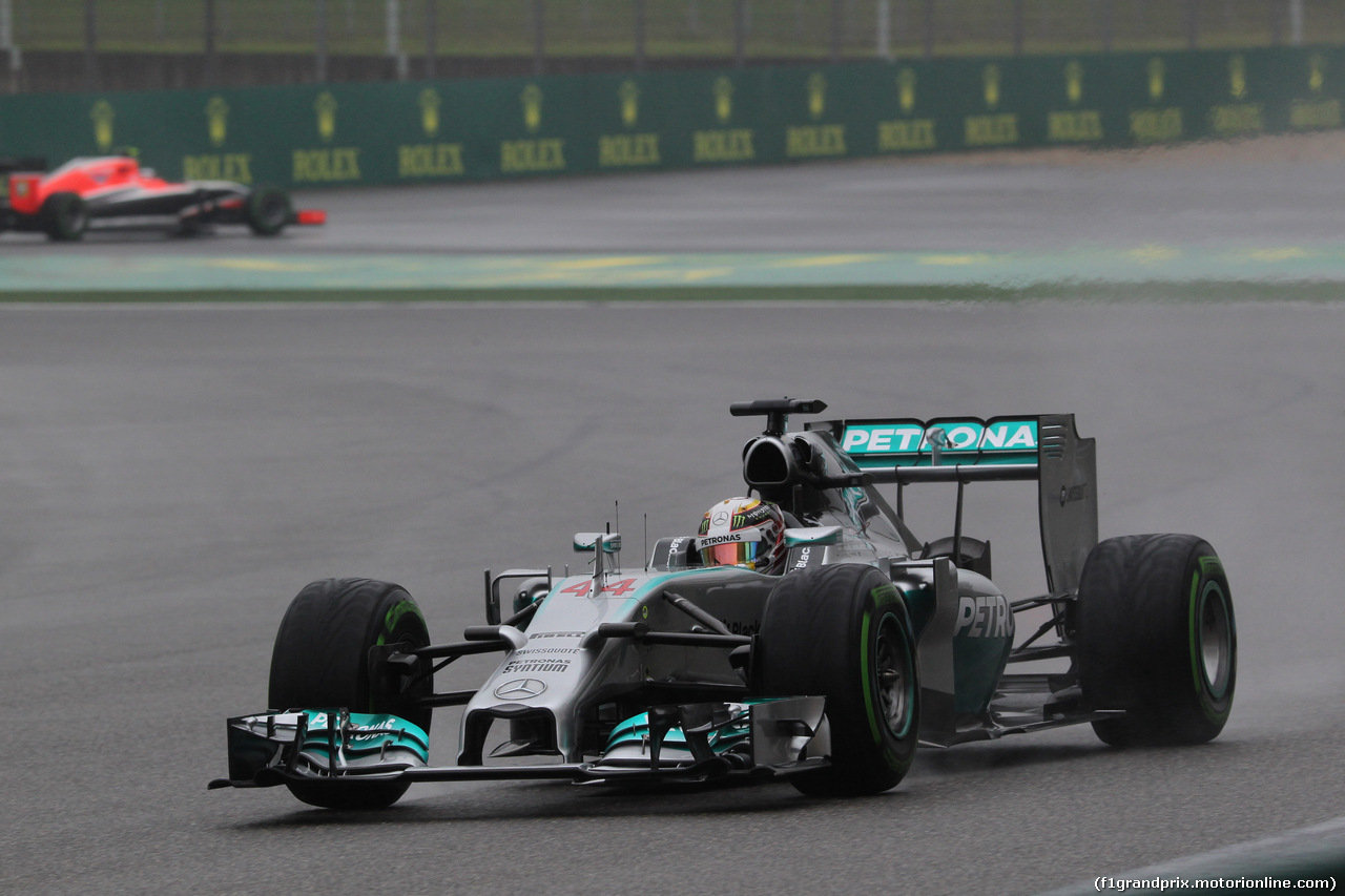 GP CINA, 19.04.2014- Prove Libere 3, Lewis Hamilton (GBR) Mercedes AMG F1 W05