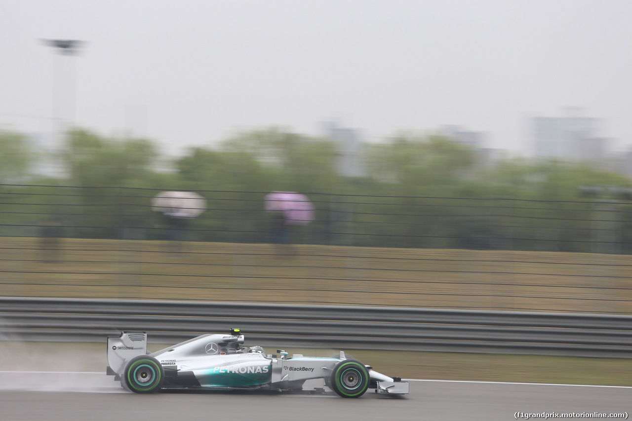 GP CINA, 19.04.2014- Prove Libere 3, Nico Rosberg (GER) Mercedes AMG F1 W05