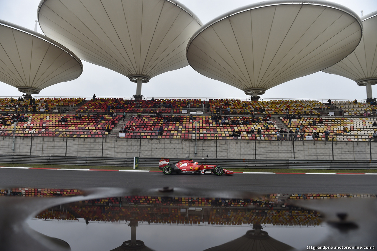 GP CINA, 19.04.2014- Prove Libere 3, Kimi Raikkonen (FIN) Ferrari F14T