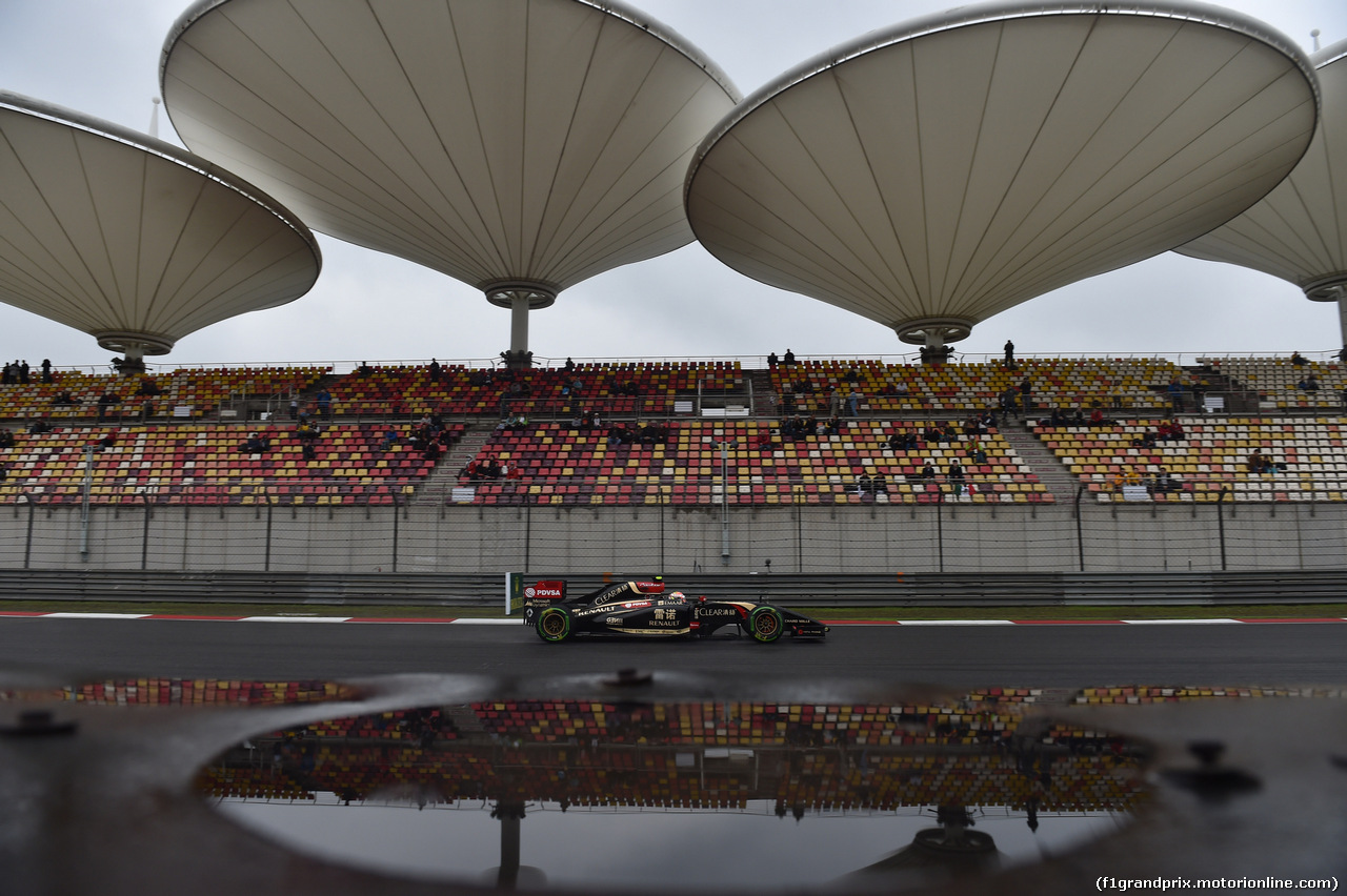 GP CINA, 19.04.2014- Prove Libere 3, Pastor Maldonado (VEN) Lotus F1 Team, E22